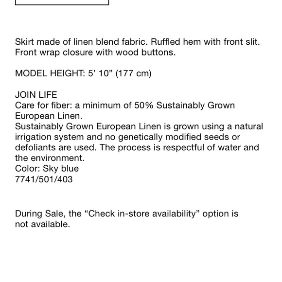 Skirts Zara Linen Ruffled Skirt With Buttons Poshmark